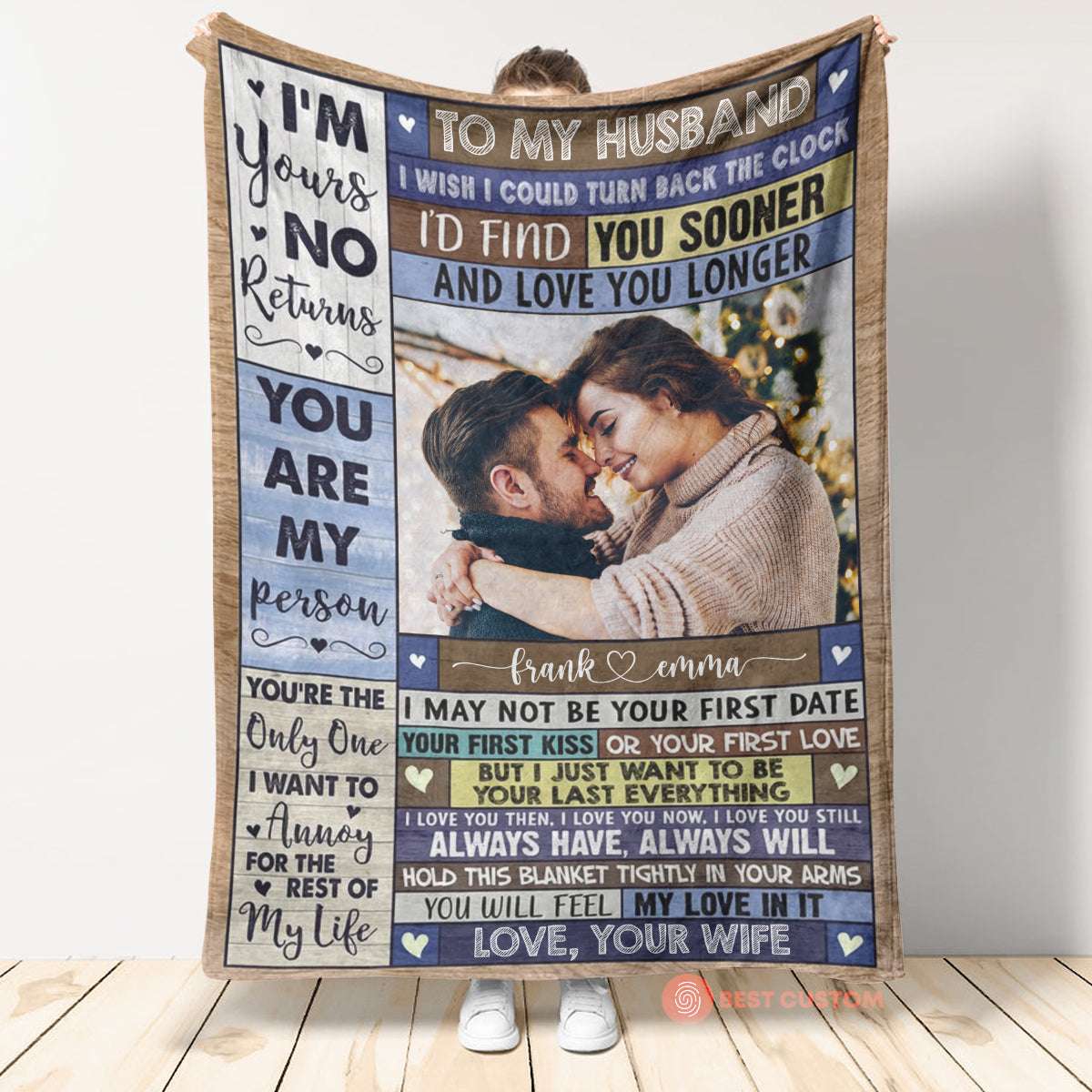 You Are The Only One To My Husband Blanket, Personalized Gift For Husband