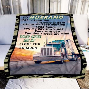 You Don’t Cross My Mind Truck To My Husband Blanket, Best Gift For Husband