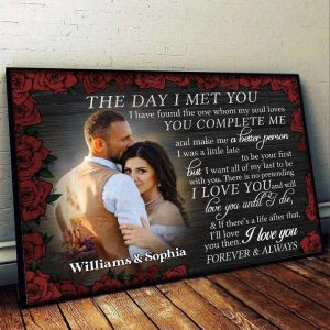 You Make Me A Better Person Couples Canvas, Custom Couple Gifts