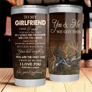 Your Last Everything To My Girlfriend Couples Tumbler, Custom Couple Gifts