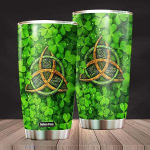 Irish Symbol In Samrocks Tumbler – Patrick’s Day Tumbler