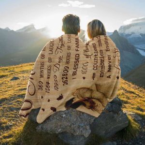 30th Anniversary Wedding Gifts for Couples 30th Pearl Anniversary Blanket Best 30 Year Anniversary Throw Blankets 3