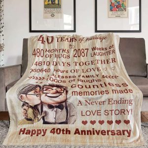 40th Anniversary Blanket Gifts Best Gifts for 40th Wedding Ideas 40th Wedding Anniversary for Couple 1