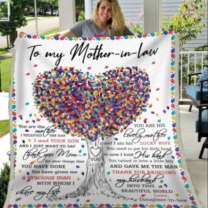 Blanket For Mother In Law Mothers Day Gift From Daughter Thanks For Bringing My Husband 5743 1