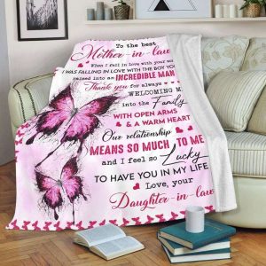 Blanket To Mother In Law Butterfly When I Fell In Love With Your Son 1749 2