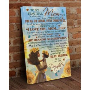 Canvas Daughter To African American Mom Mothers Day Gift To Black Mom African American Daughter To Mom 5748 3