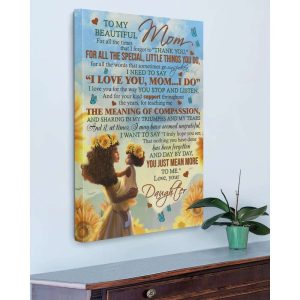 Canvas Daughter To African American Mom Mothers Day Gift To Black Mom African American Daughter To Mom 5748 4