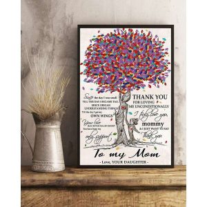 Canvas To Mom From Daughter, Daughter And Mom Canvas Gift