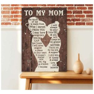 Canvas To Mom From Daughter I Love You Forever Canvas 1
