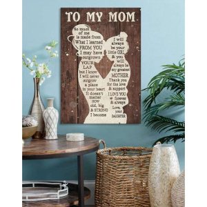 Canvas To Mom From Daughter I Love You Forever Canvas 3