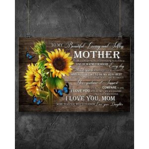 Canvas To My Mom From Daughter Mothers Day Gift From Daughter Daughter To Mom Gift 3516 2