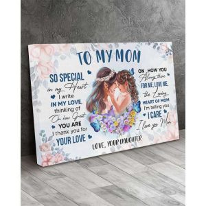 Canvas To My Mom From Daughter Mothers Day Gift From Daughter Daughter To Mom Gift 4972 1