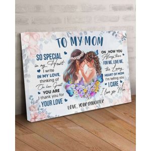 Canvas To My Mom From Daughter Mothers Day Gift From Daughter Daughter To Mom Gift 4972 2