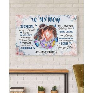 Canvas To My Mom From Daughter Mothers Day Gift From Daughter Daughter To Mom Gift 4972 4