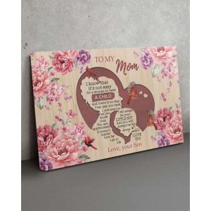 Canvas To My Mom From Son Mothers Day Gift From Son Custom Gift Son To Mom 4490 1