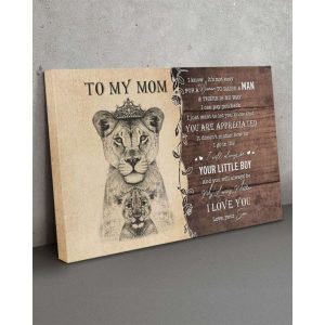 Canvas To My Mom From Son Mothers Day Gift From Son Custom Gift Son To Mom 5213 1