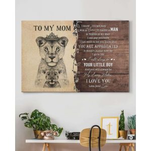 Canvas To My Mom From Son Mothers Day Gift From Son Custom Gift Son To Mom 5213 2