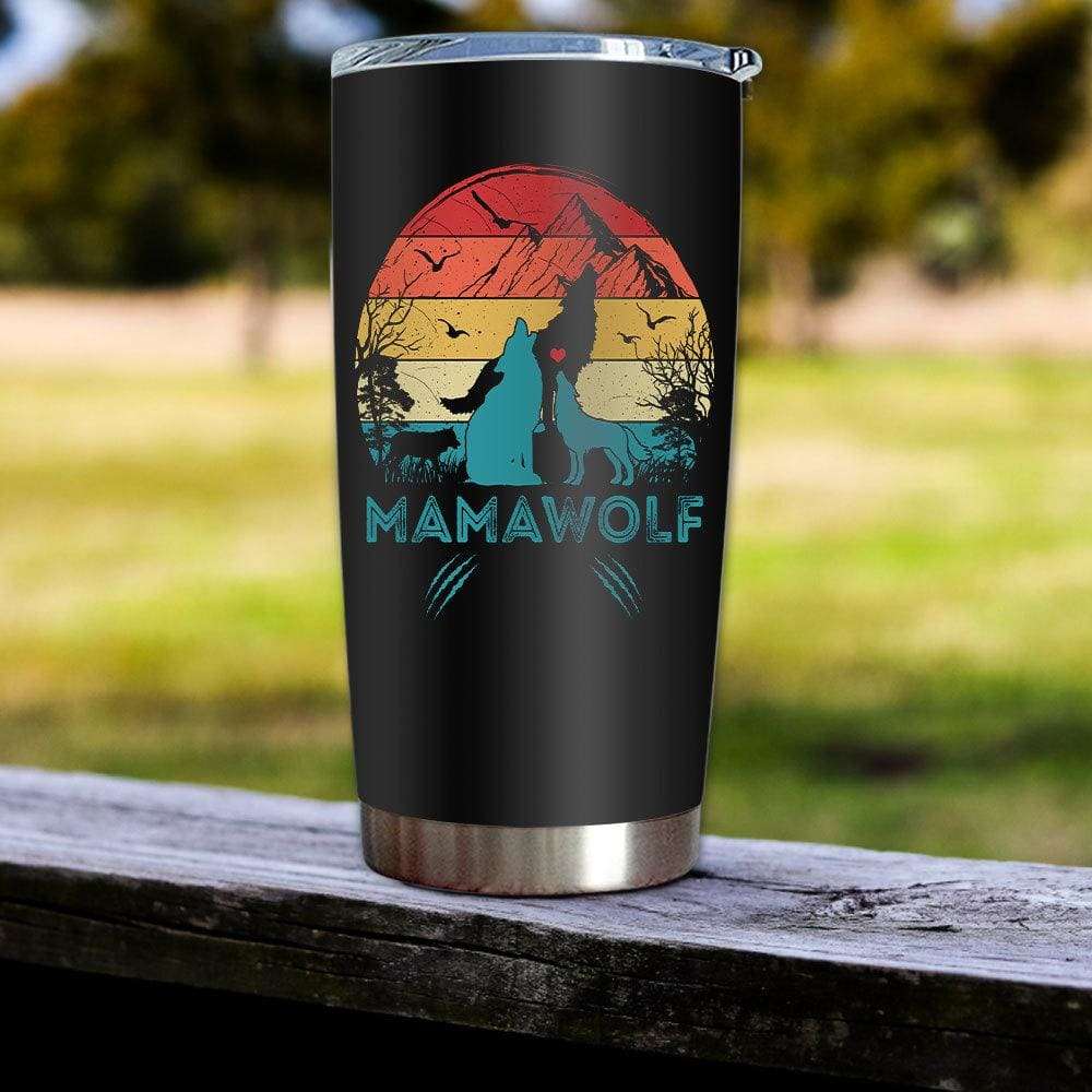 Gift For Mom Mamawolf Vintage To My Mom Tumbler