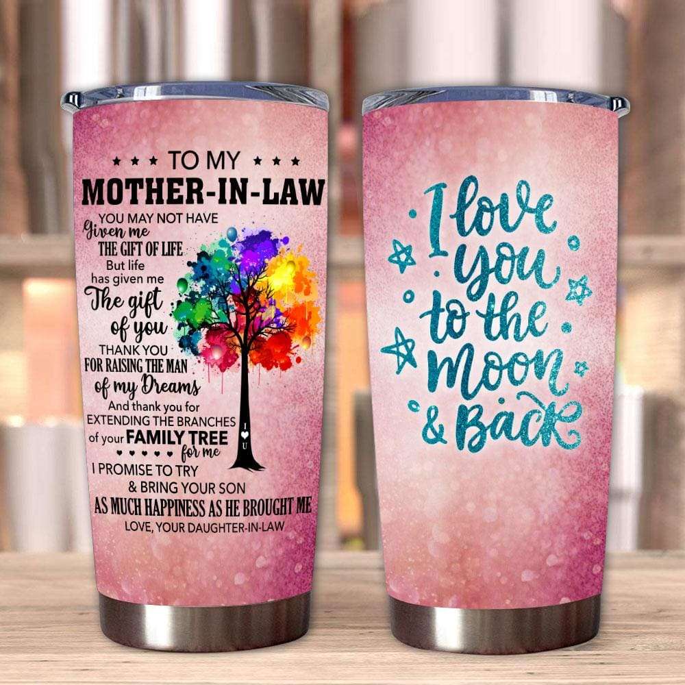 Gift For Mother-In-Law Thanks For Raising Color Tree Art Tumbler