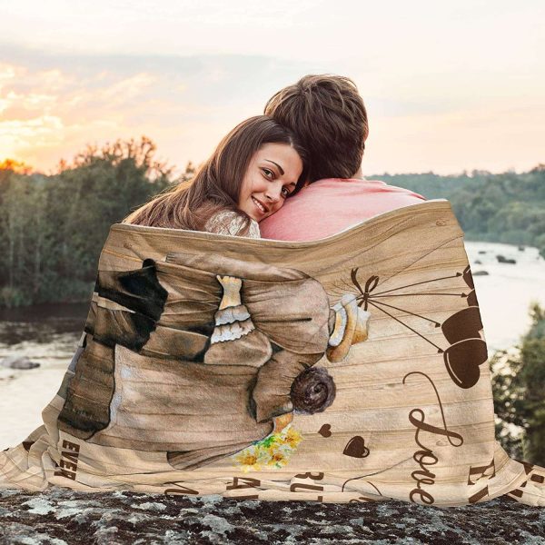 Happy Anniversary Blanket Gift, Love Story Is Beautiful Couple Blanket