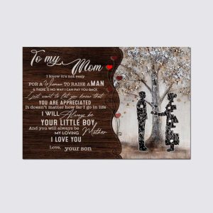 Mothers Day Canvas Poster Gift To Mom From Son Mother's Day Gift To Mom From Son 9316 2