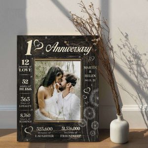 One Year Anniversary Gift For Him 1 Year Anniversary Gift 1st Anniversary Gifts For Boyfriend 2