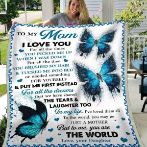 Personalized Blanket Daughter To Mom Mothers Day Blanket I Love You For All 2 1