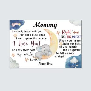 Personalized Canvas Poster For New Mom Mothers Day Gift For New Mom 1270 3
