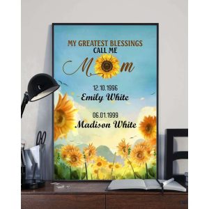 Personalized Canvas To My Mom From Daughter My Greatest Blessing Canvas 4