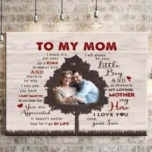Personalized Gift For Mom From Son Canvas Mothers Day Gift To Mom From Son Custom Gift To Mom 7107 2