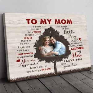 Personalized Gift For Mom From Son Canvas Mothers Day Gift To Mom From Son Custom Gift To Mom 7107 3