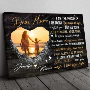 Personalized Mum And Daughter Son Couldn't Ask For A Better Mum Than You Meaningful Canvas 5474 2