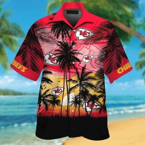 Chiefs Hawaiian Shirt Cloud Beach Coconut Football NFL, Kansas City Chiefs Hawaiian Shirt