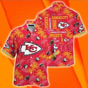 Chiefs Hawaiian Shirt Coconut Aloha NFL KC Chiefs, Kansas City Chiefs Hawaiian Shirt