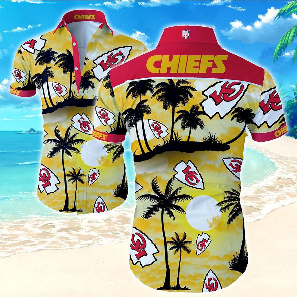 Chiefs Hawaiian Shirt Coconut Tree Football NFL Kansas City Chiefs Best Seller Shirts Design In Usa 1