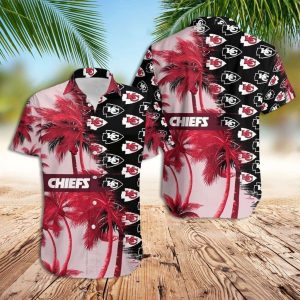 Chiefs Hawaiian Shirt NFL KC Coconut Trees, Kansas City Chiefs Hawaiian Shirt