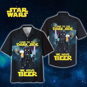 Come To The Dark Side We Have Beer Star Wars Hawaiian Shirt, Darth Vader Hawaiian Shirt