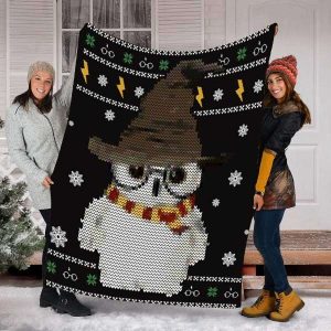 Cute Owl Magical Wizard Blanket, Harry Potter Blanket