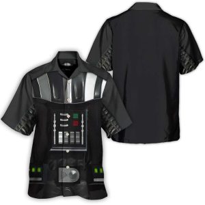 Darth Vader Cosplay Costume Star Wars Hawaiian Shirt, Darth Vader Hawaiian Shirt