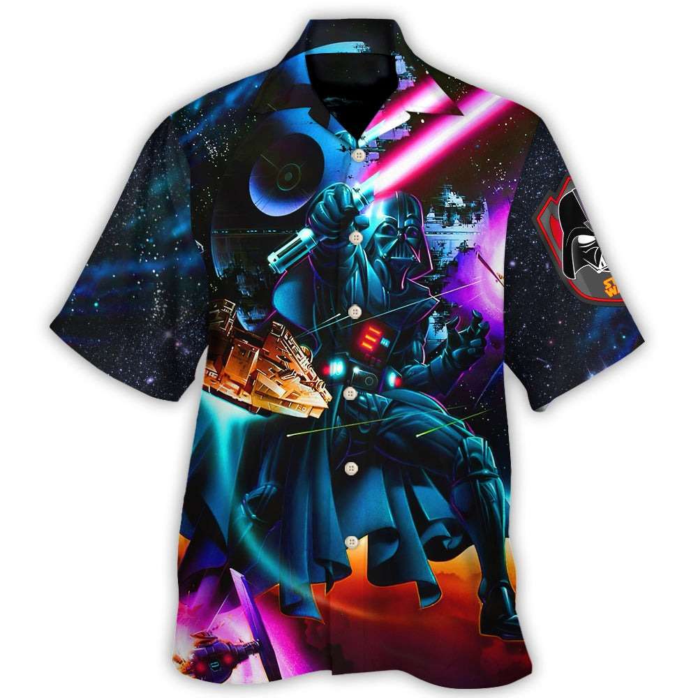 Darth Vader Fighting Battleship Star Wars Hawaiian Shirt Darth Vader Hawaiian Shirt 1