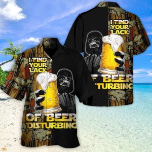 Darth Vader I Find Your Lack Of Beer Star Wars Hawaiian Shirt, Darth Vader Hawaiian Shirt