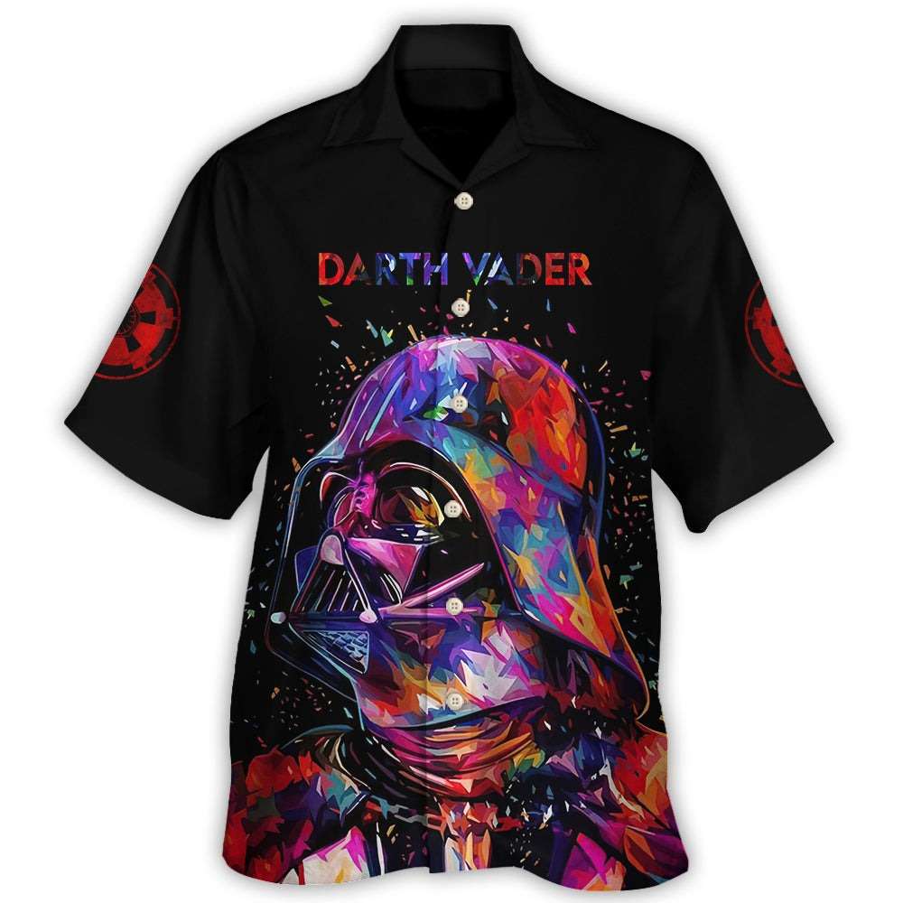 Darth Vader Pop Art Colorful Star Wars Hawaiian Shirt Darth Vader Hawaiian Shirt 1
