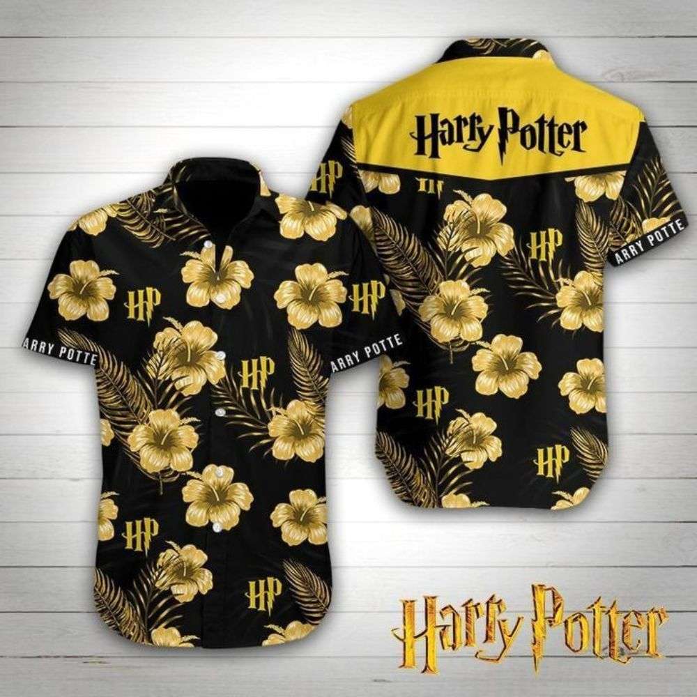 HP Floral Harry Potter Hawaiian Shirt 1