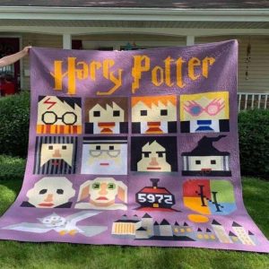 Harry Potter Characters Cute Cartoon Blanket, Harry Potter Blanket