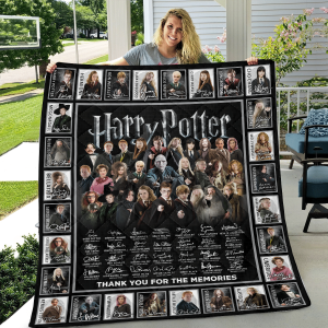 Harry Potter Characters Signature Blanket, Harry Potter Blanket