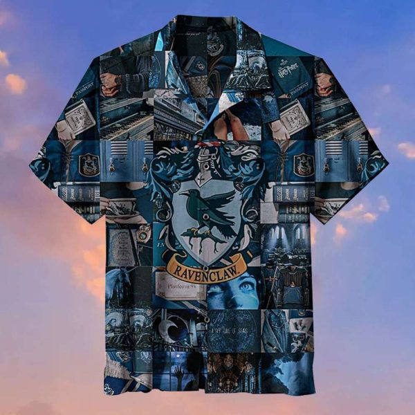 Harry Potter Hogwarts College Raveclaw All Over Print 3D Hawaiian Shirt