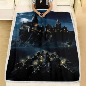 Hogwarts Castle Midnight Blanket, Harry Potter Blanket