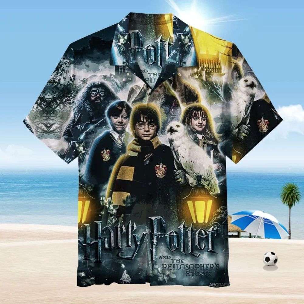 Hogwarts Student Harry And Friends Shirt Harry Potter Hawaiian Shirt 1