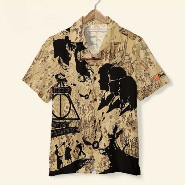 Map Together They Make One Master Harry Potter Hawaiian Shirt