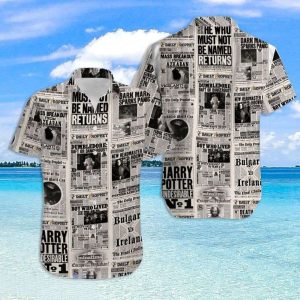 Newspaper Harry Potter Hawaiian Shirt